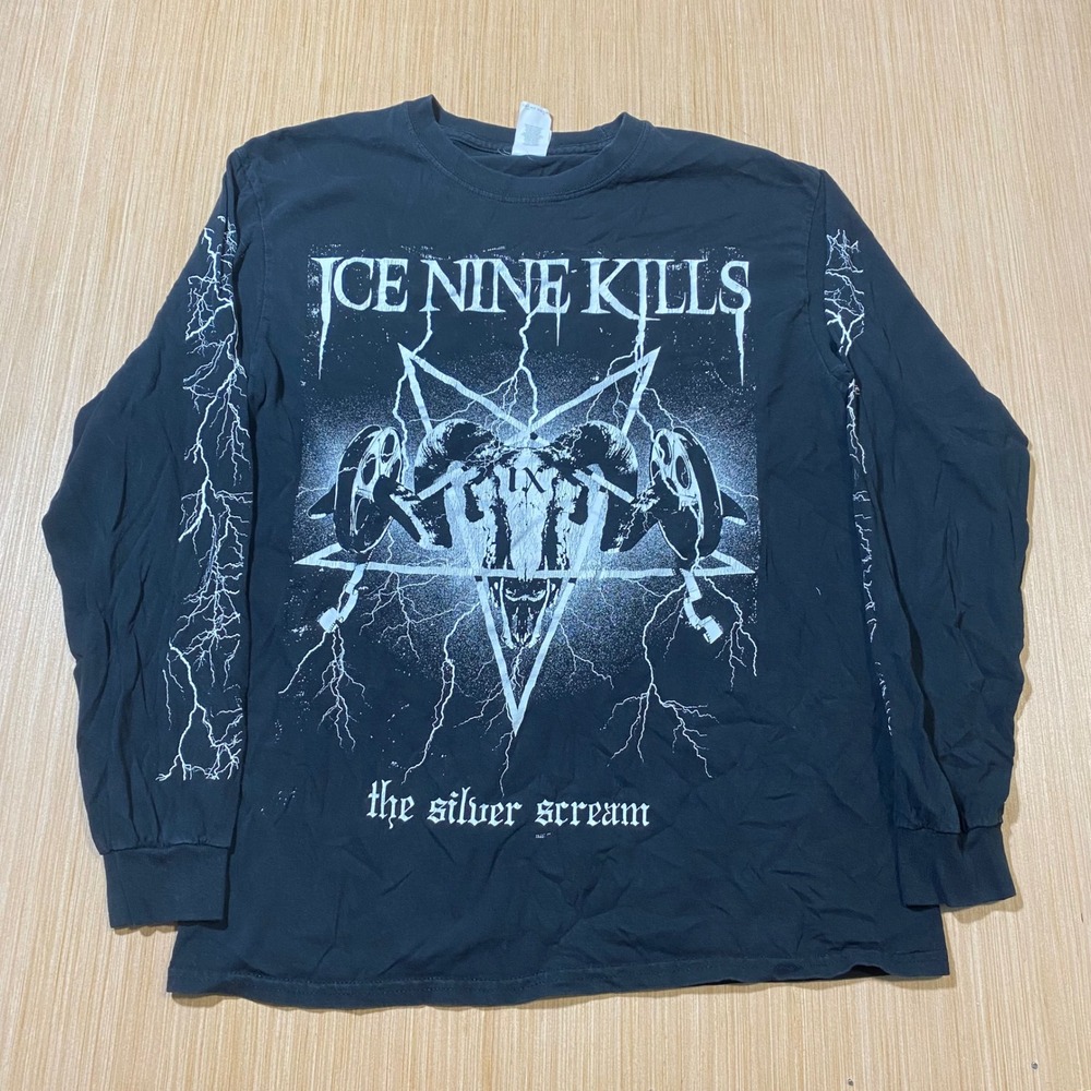 Ice Nine Kills The Silver Scream Long Sleeve Band Shirt Black Mens Medium